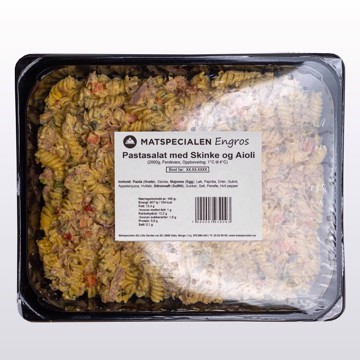 Engros Pastasalat med Skinke og Aioli 3 X 2 kg