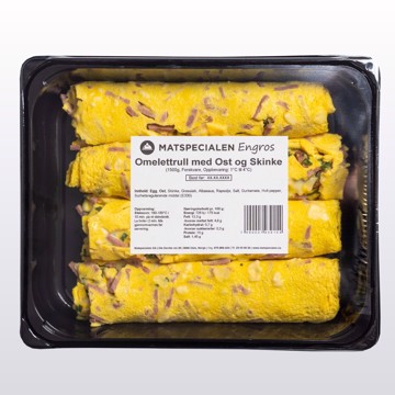 Engros Omelettrull med Ost og Skinke 3 X 1,5 kg