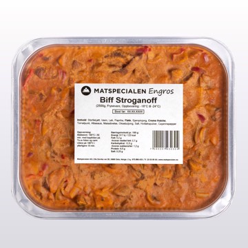 Engros Biff Stroganoff 4 x 2,5 kg