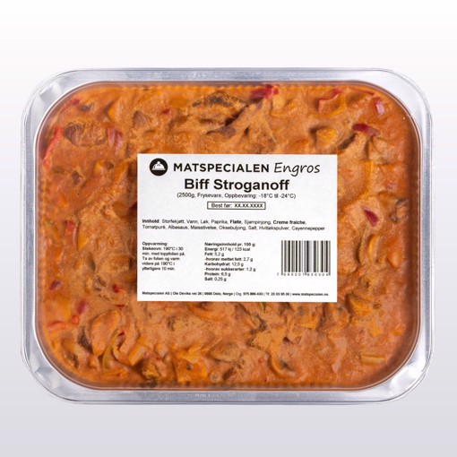 Engros Biff Stroganoff 4 x 2,5 kg