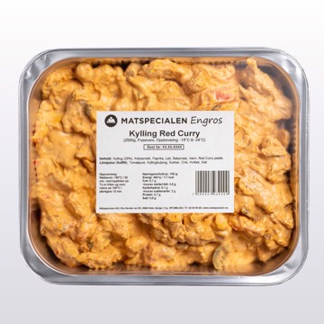 Engros Kylling Red Curry 4 X 2,5 kg