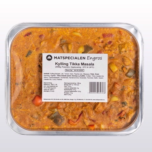 Engros Kylling Tikka Masala 4 x 2,5 kg