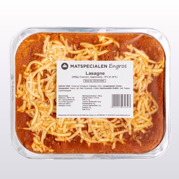 Engros Lasagne 4 x 2,5 kg